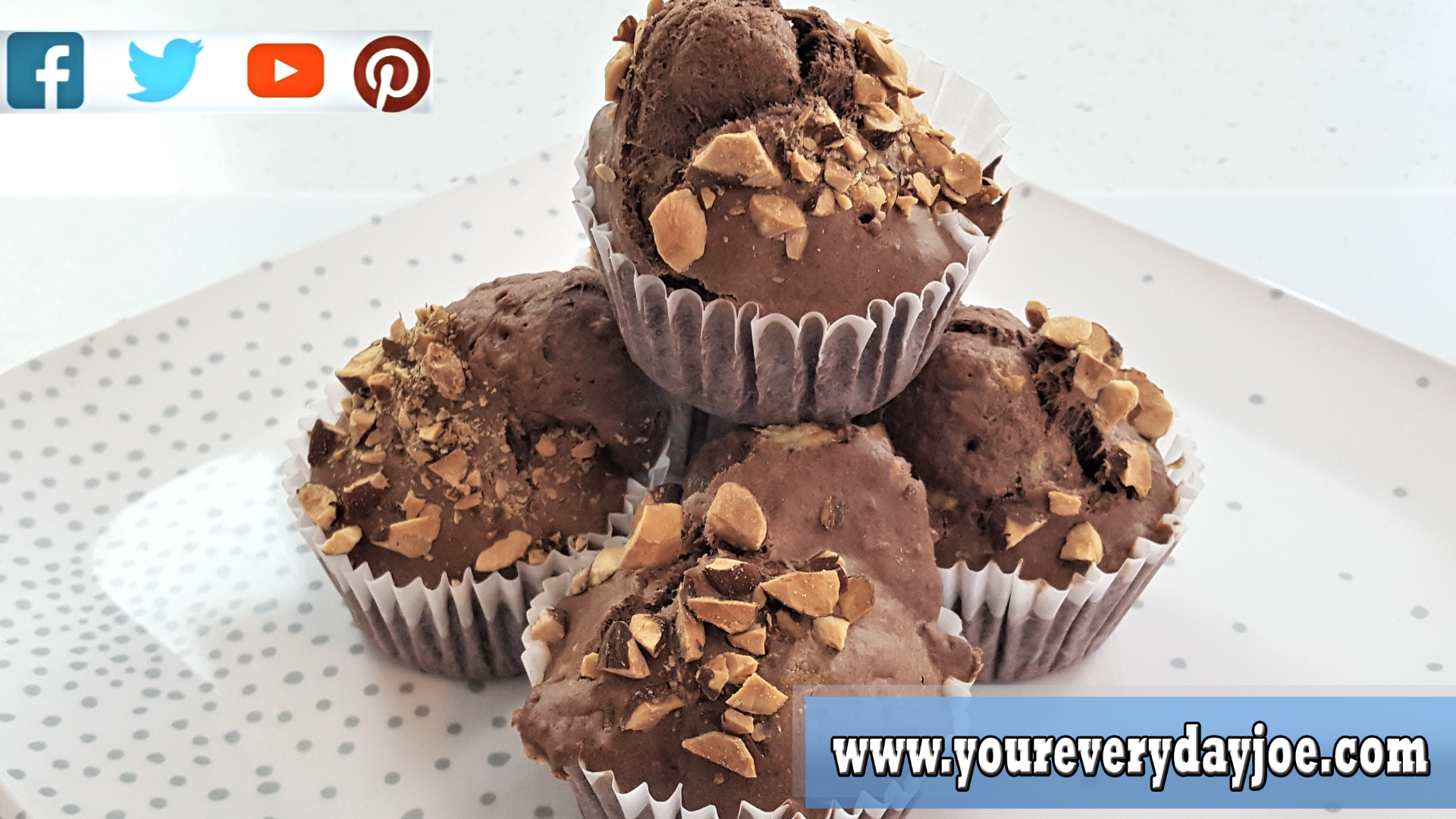 Chocolate Banana Nut Muffins