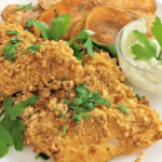 Air Fried Crunchy Fish and Chips