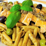Olive Pesto Chicken Pasta